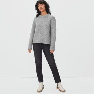 Everlane Diamond-Stitch Cloud Crew